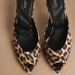 ALDO Elenara Animal Print Heels NIB